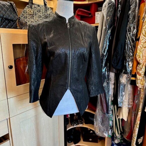 THOMAS WYLDE LAMB LEATHER JACKET SIZE S/4